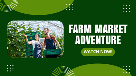 Farmer's Market Adventure with Young Farmers Youtube Thumbnail Design Template