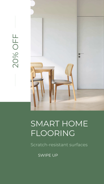 Plantilla de diseño de Reliable Flooring Service For Home At Discounted Rates Instagram Video Story 