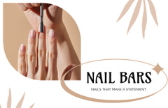 Beauty Salon Ad with Polish on Nails