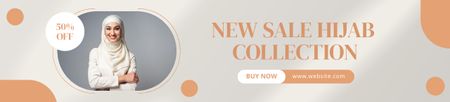 Sale of Hijab Collection Ebay Store Billboard Modelo de Design