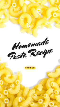 ιταλικά pasta καρδιά πλαίσιο Instagram Story Πρότυπο σχεδίασης