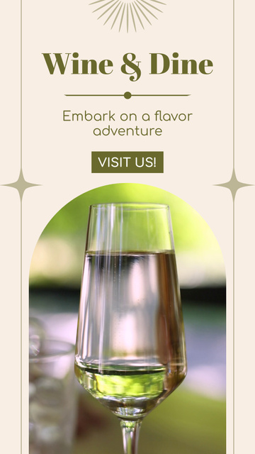 Template di design Excellent  Cocktails In Bar Offer With Wine Instagram Video Story