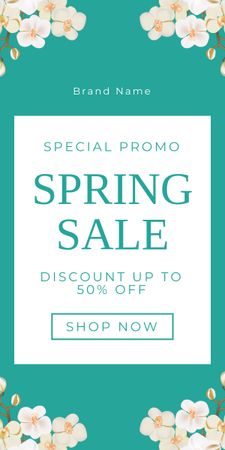 Spring Sale Special Promo Ad Graphic Design Template
