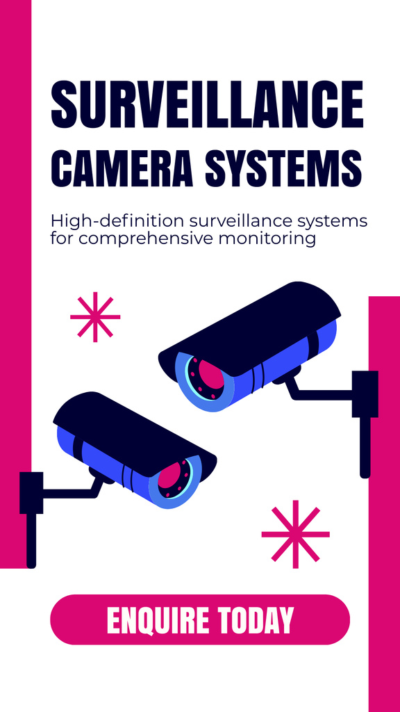 Security Systems of High Quality Instagram Story Modelo de Design