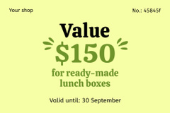 School Food Ad with Meal in Lunch Boxes