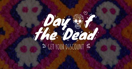 Dia de los muertos Offer Facebook AD Design Template