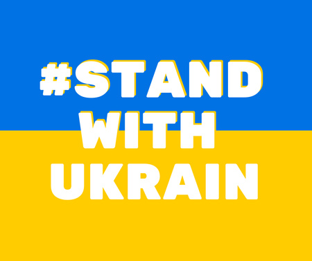 Stand with Ukraine Facebook Design Template