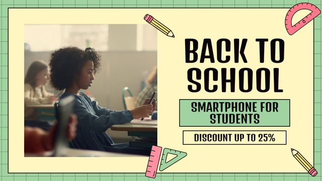 Advanced Smartphones For Students With Discount Offer Full HD videoデザインテンプレート