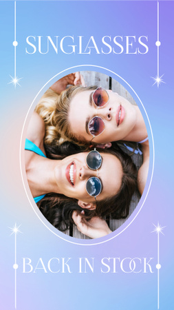 Fashion Sunglasses for Woman Instagram Story Design Template