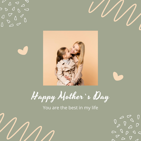 Mother's Day Holiday Greeting Instagram tervezősablon