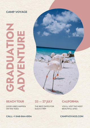 Exotic Travel Offer for Students Poster Design Template