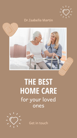 Designvorlage House Care for Seniors für Instagram Story