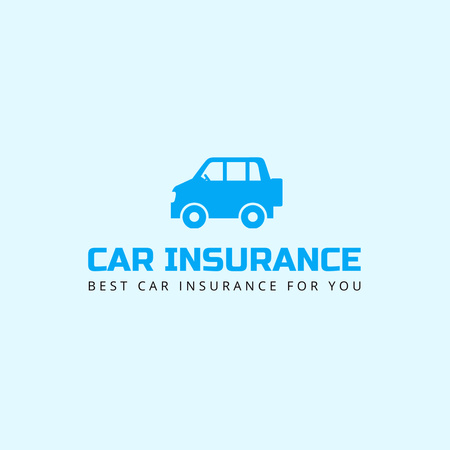 Modèle de visuel Transport Insurance Ad with Car - Logo 1080x1080px