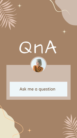 Ask Me a Question Anonymous Instagram Story Design Template