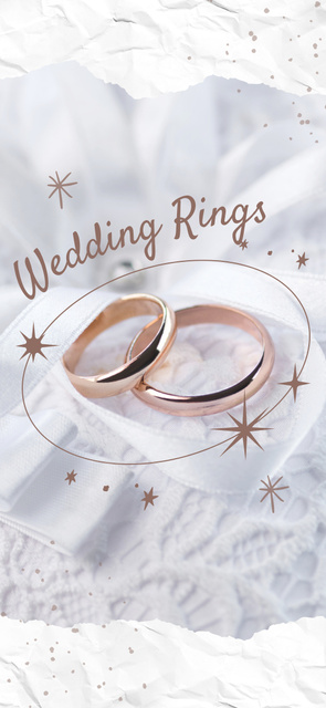 Designvorlage Selling Wedding Rings on White für Snapchat Moment Filter