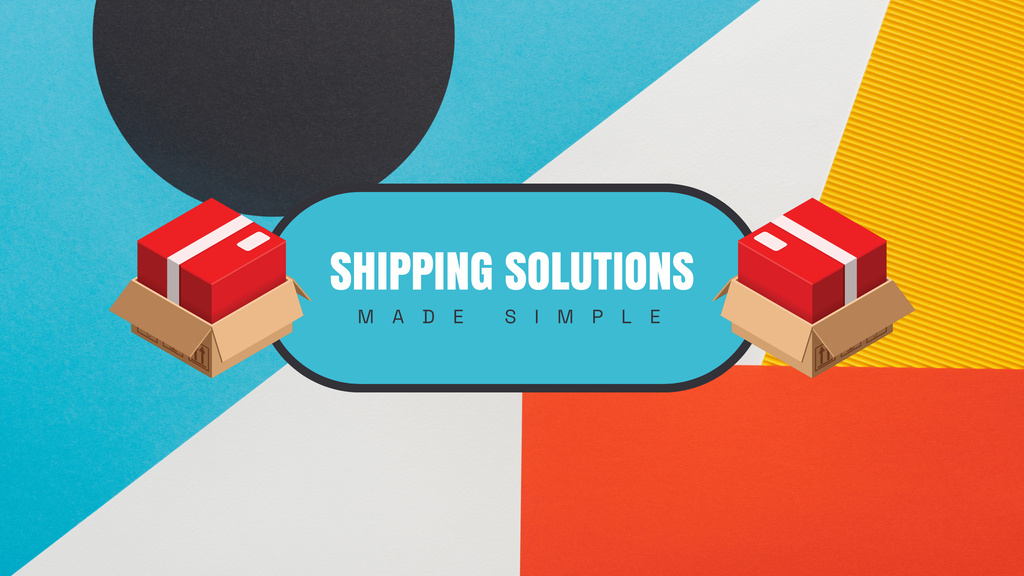 Ontwerpsjabloon van Youtube van Simple Solutions for Shipping