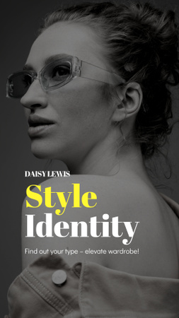 Designvorlage Persönlicher Stylist hilft dem Kunden bei der Stilidentität für Instagram Video Story