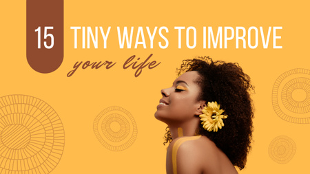 Ways to Improve Your Life Youtube Thumbnail Design Template