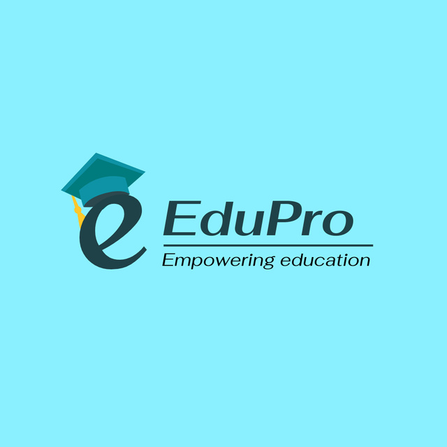 Ontwerpsjabloon van Animated Logo van Effective School Promotion With Slogan And Monogram