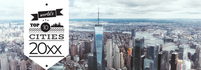 View of New York City Tumblr Šablona návrhu