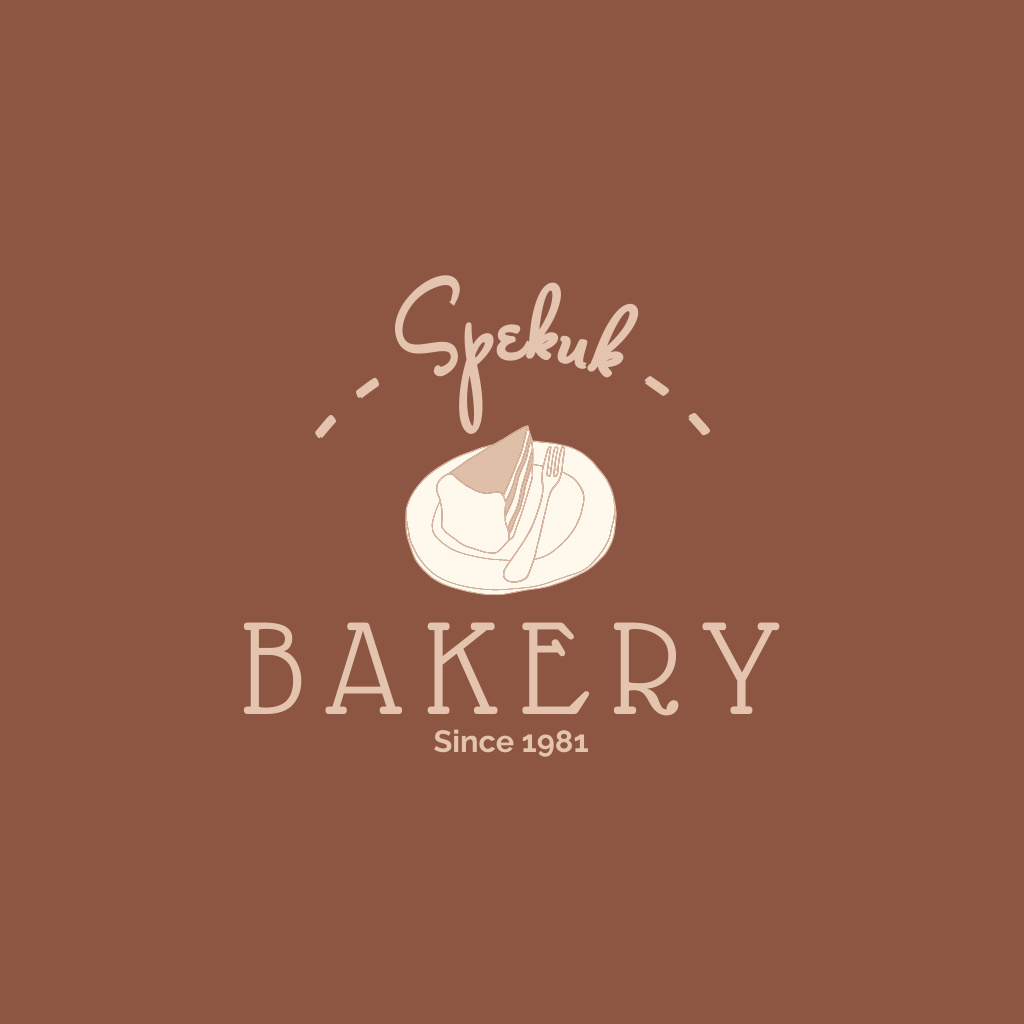Image of Bakery Emblem with Illustration of Bread Logoデザインテンプレート