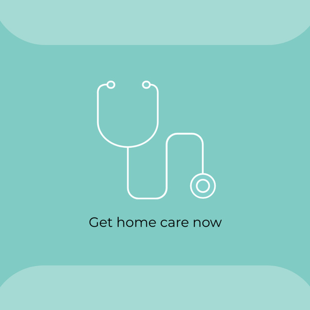 Offering Home Care Services Square 65x65mm Design Template