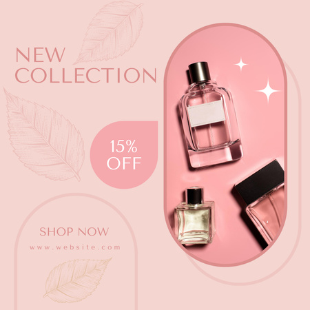 Discount on New Perfume Collection Instagram tervezősablon