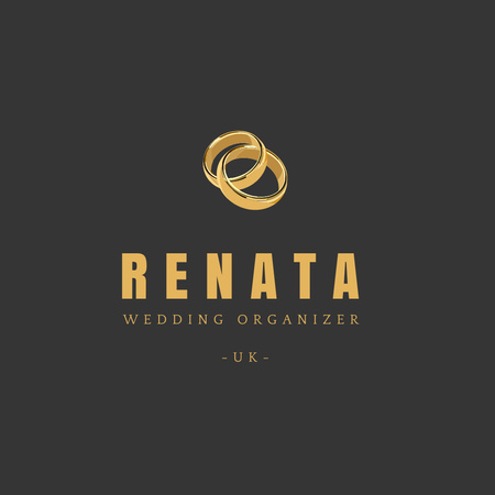 Plantilla de diseño de boda organizador servicios oferta Logo 