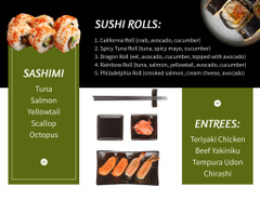 Varied Sushi Menu Offer