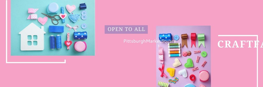 Craft fair in Pittsburgh Twitter Design Template