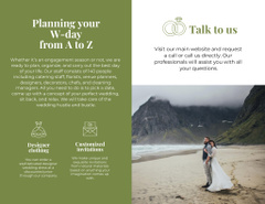 Wedding Agency Ad with Happy Newlyweds