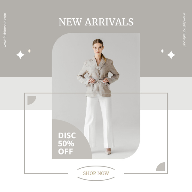 Szablon projektu Amazing New Outfits Collection With Discounts Offer Instagram