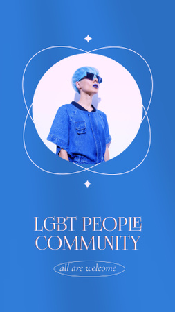 Modèle de visuel LGBT People Community Invitation - TikTok Video