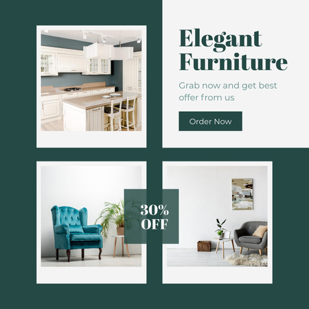 Designvorlage Modern Furniture Ad für Instagram