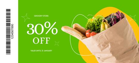 Daily Nutrition Set With Discount Coupon 3.75x8.25in Design Template