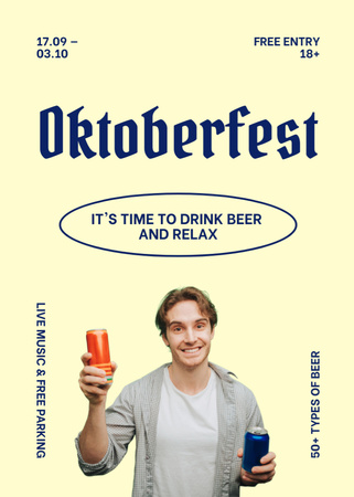 Oktoberfest Celebration Announcement Flayer Design Template