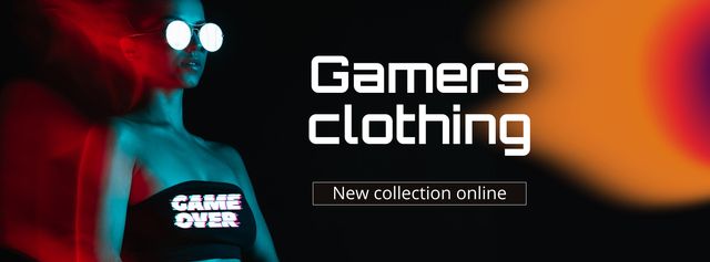 Gaming Fanbase Merch Offer Facebook Video coverデザインテンプレート