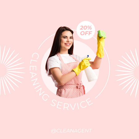Platilla de diseño Professional Cleaning Service Instagram