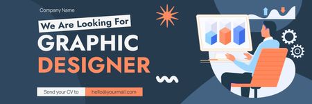 Graphic Designer Role Open for Applications Twitter Design Template