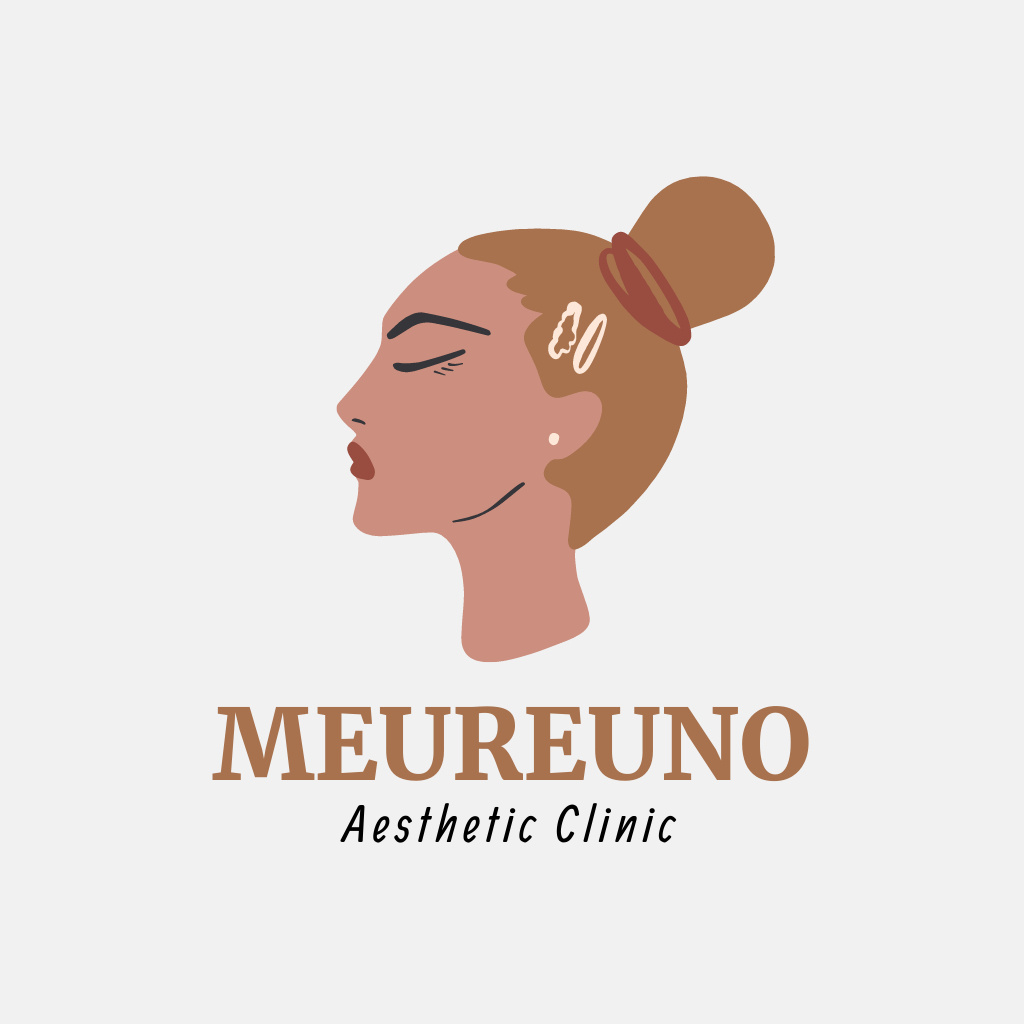 Sophisticated Beauty Clinic Services Offer Logo Design Template