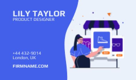 Template di design Product Designer Services Offer Business card
