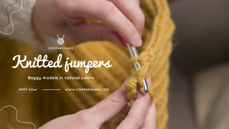 Knitted Jumpers In Yellow Offer Full HD video Design Template