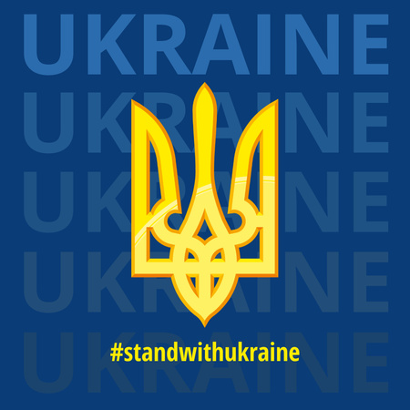 Coat of Arms of Ukraine Instagram Design Template