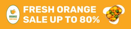 Offer Fresh Oranges at Discount Ebay Store Billboard Design Template