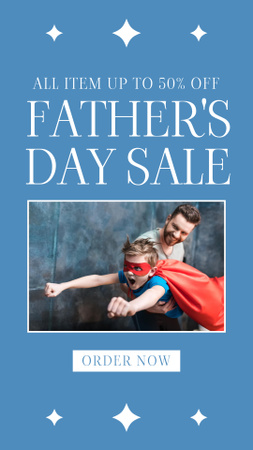 Sale for Father's Day Instagram Story Design Template