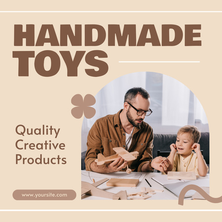 Platilla de diseño Quality Creative Handmade Toys Offer Instagram AD
