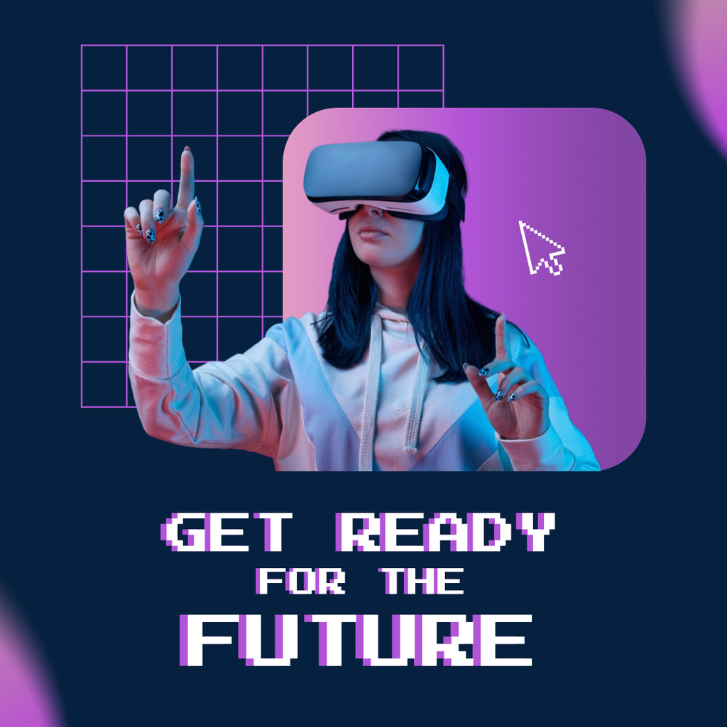 Get ready for the future Instagramデザインテンプレート