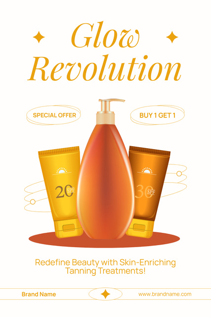 Template di design Revolutionary Tanning Products Sale Pinterest