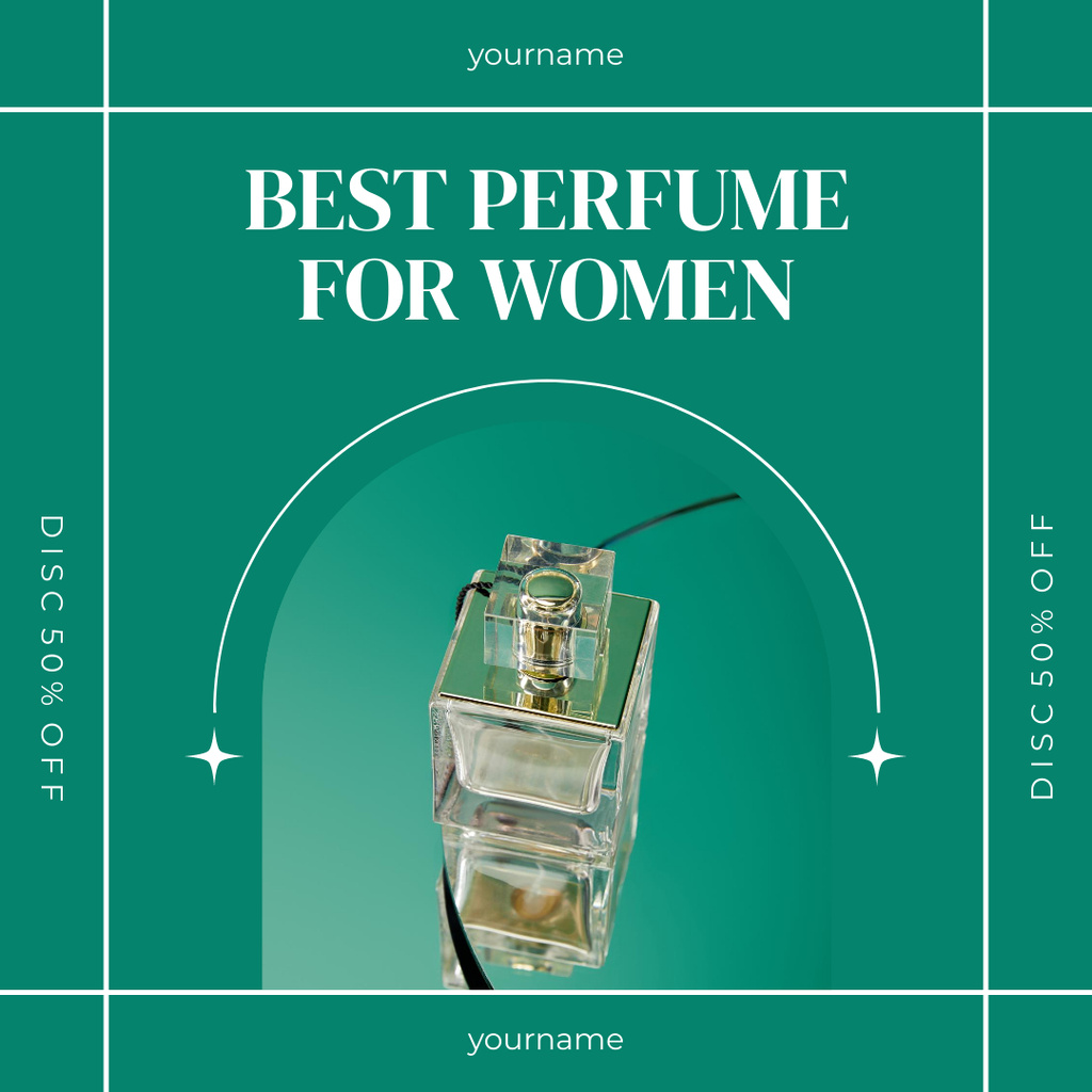 Modèle de visuel Best Female Fragrances Announcement - Instagram