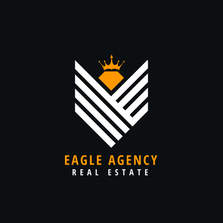 Real Estate Emblem Logo Design Template